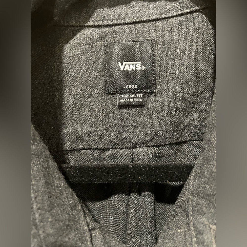 Vans Dark Gray Classic Fit long sleeve Shirt - Picture 3 of 3